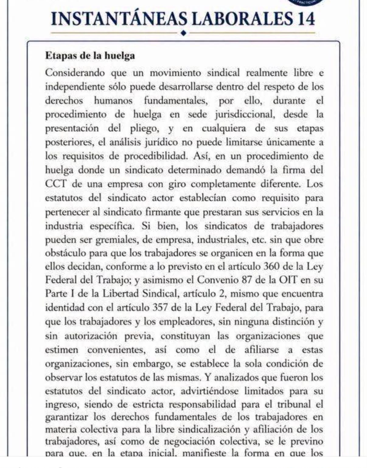 Etapas de la Huelga y Tutela Judicial